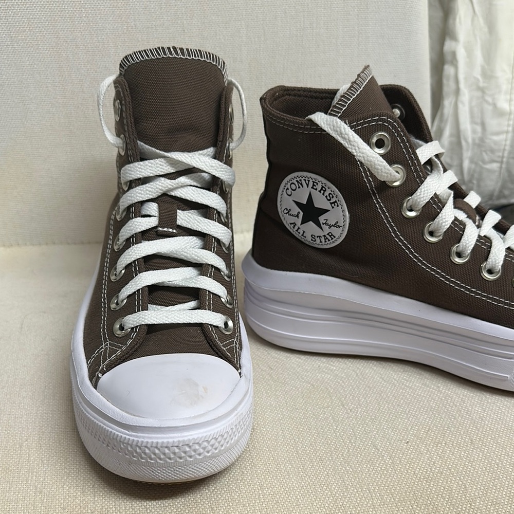 Converse All Star Move Platform Brown Canvas High-Tops